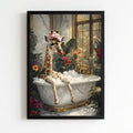 Giraffe house bathroom decor