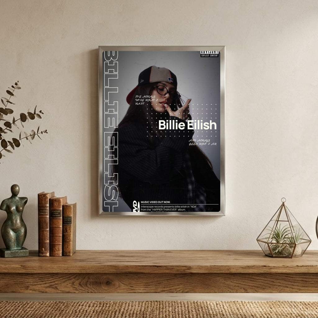 billie eilish - signed poster
