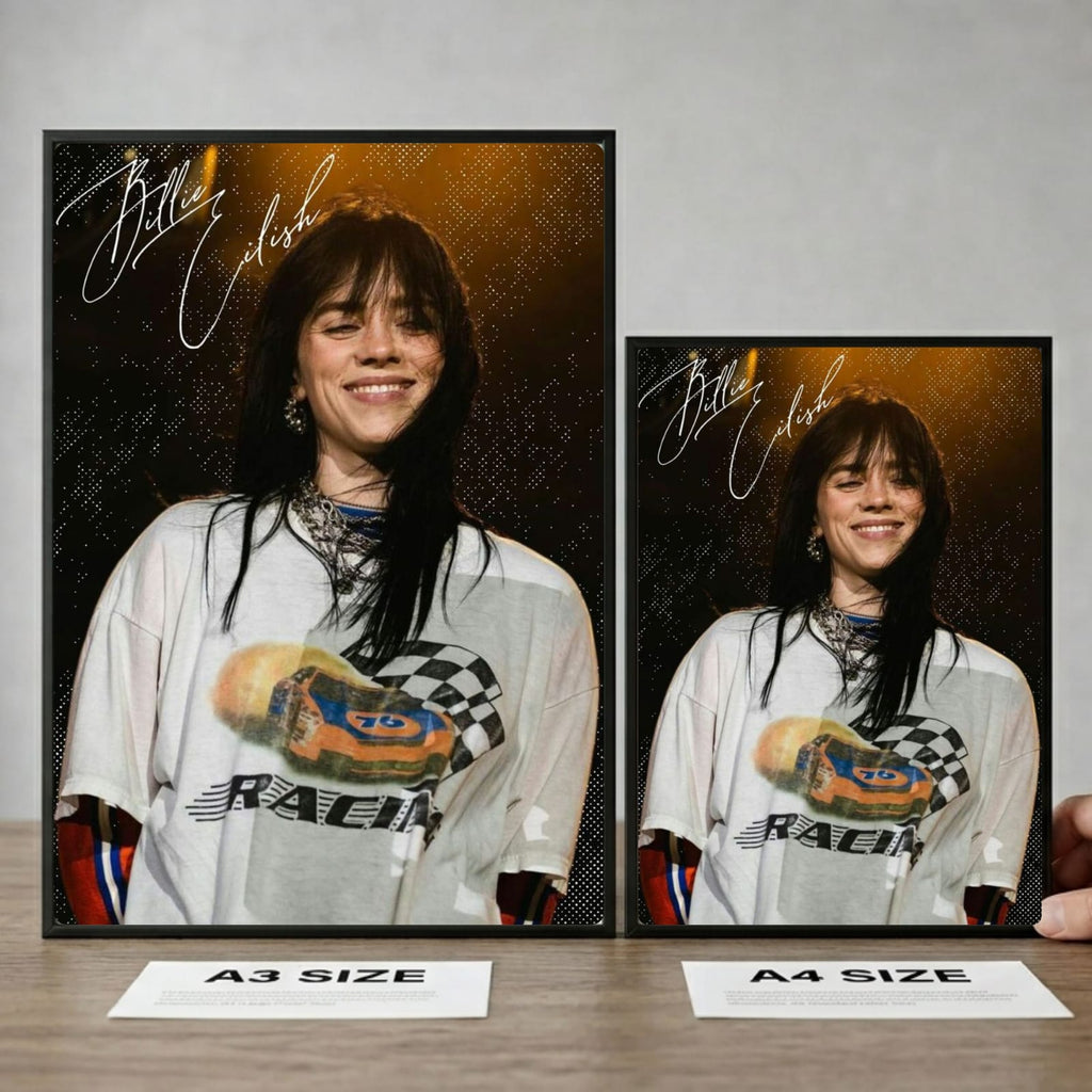 billie eilish - signed poster