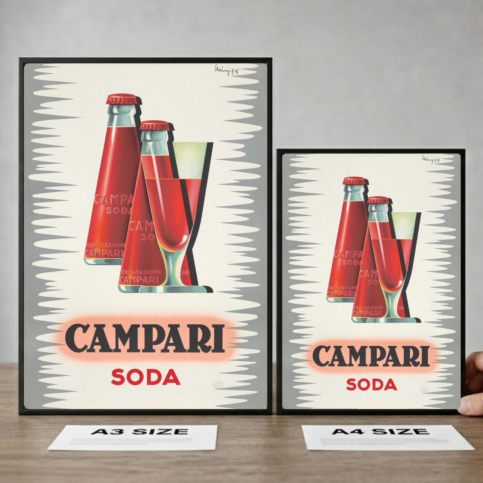 bar and restaurant decoration, campari
