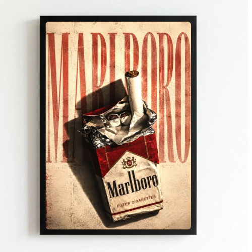 bar and restaurant decoration, Marlboro sigarette