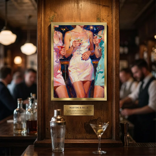 bar and restaurant decoration martini chic girls