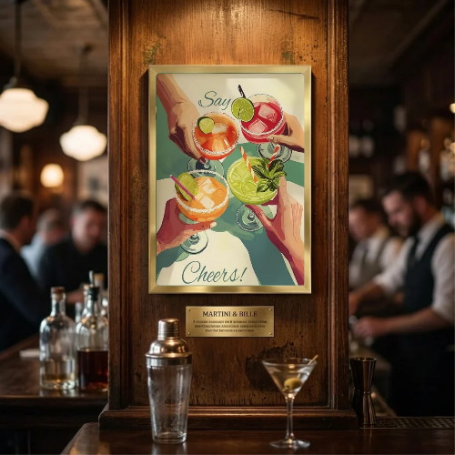 bar and restaurant decoration, cocktail drink