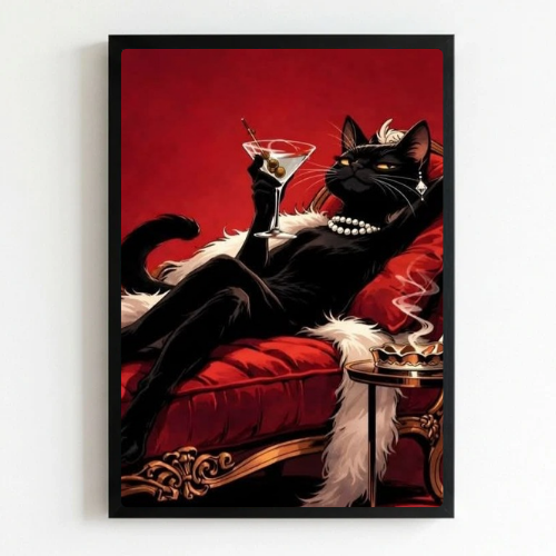 Cat cocktail bar and restaurant decoration