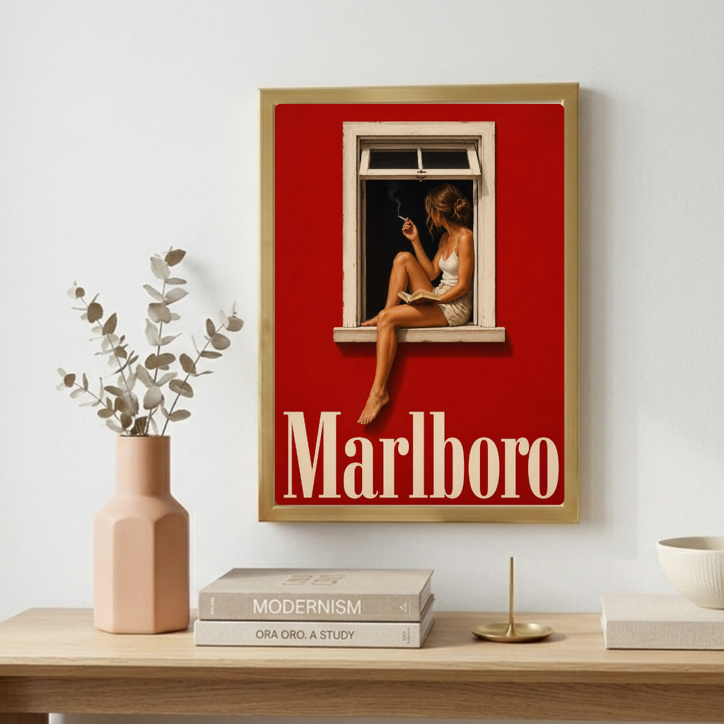 bar and restaurant decoration, marlboro cigarette