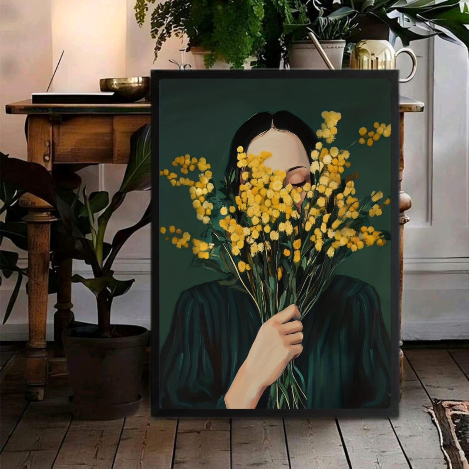 Girl flower house decor