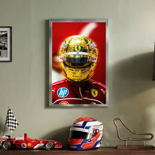 lewis hamilton ferrari poster with frame
