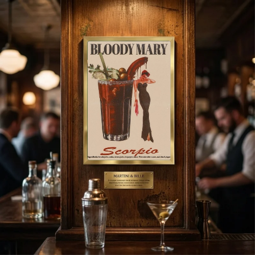 bar and restaurant decoration, espresso martini capricorn