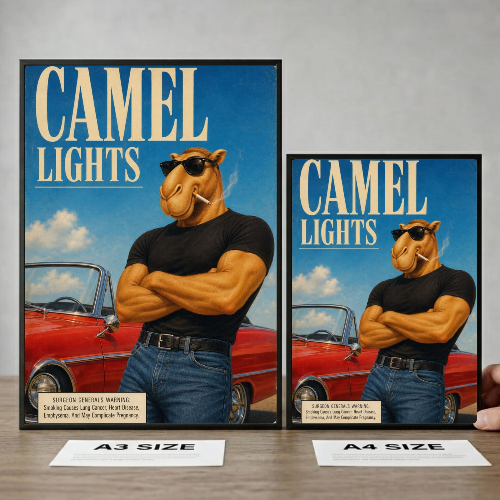 bar and restaurant decoration, camel sigarette