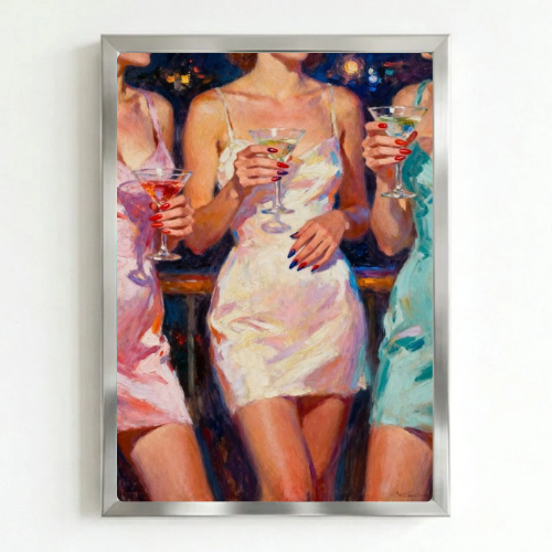 bar and restaurant decoration martini chic girls