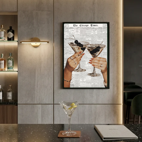 bar and restaurant decoration martini chic