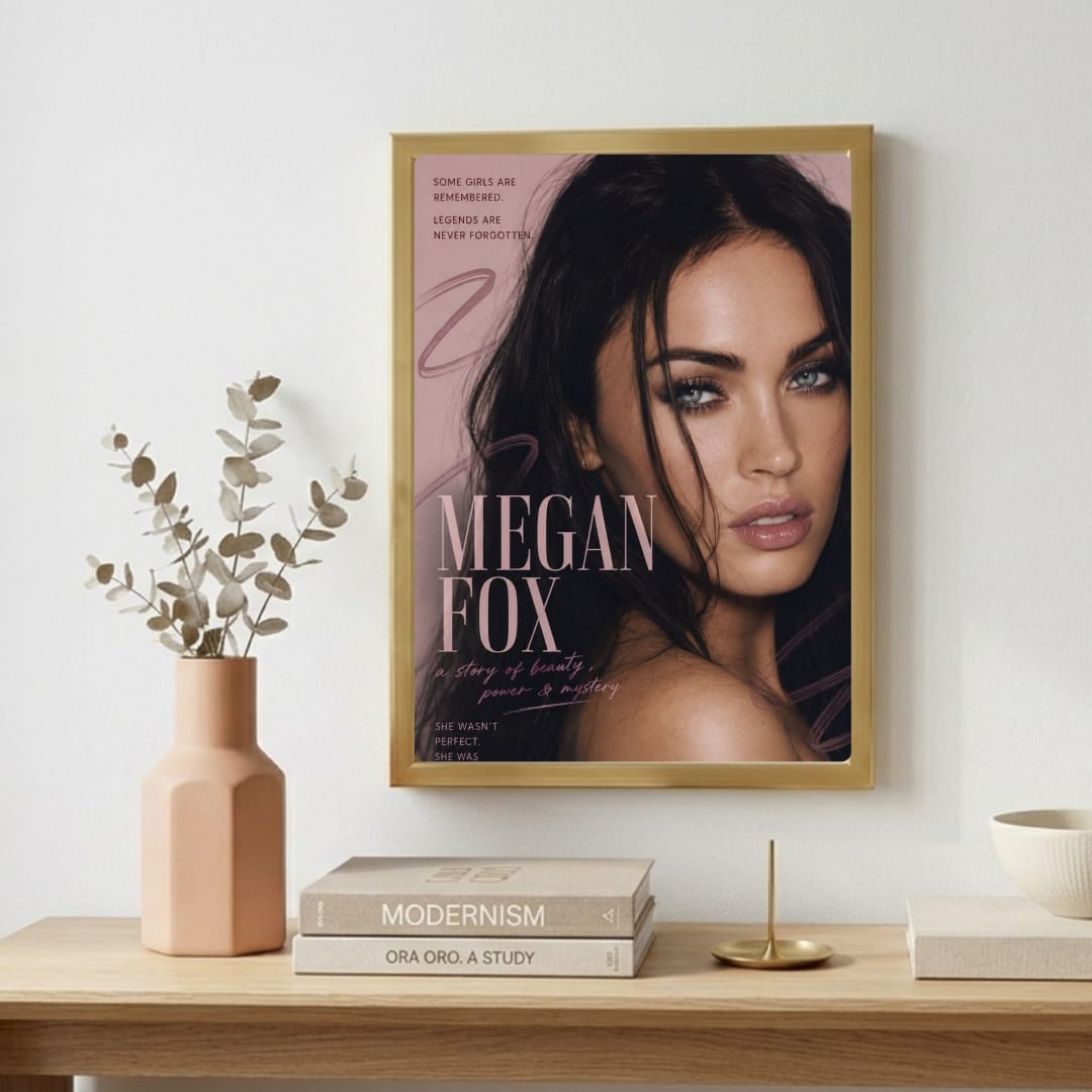 Megan Fox Poster with Frame