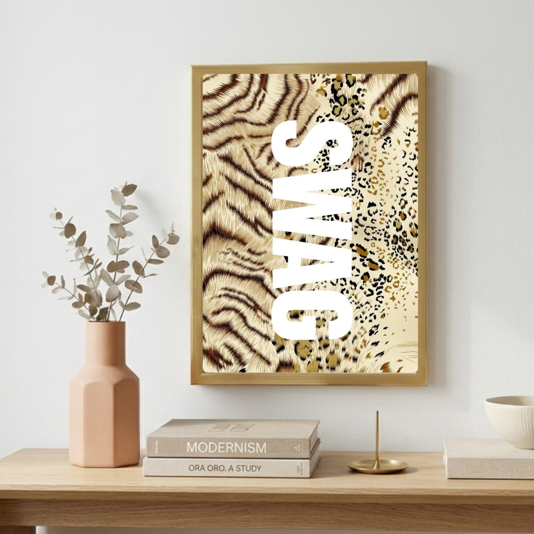 Home deco chic swag leopard