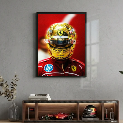 lewis hamilton ferrari poster with frame