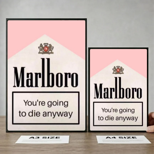 bar and restaurant decoration, Marlboro pink sigarette