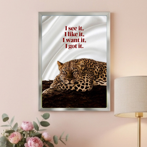 Chic room girl poster