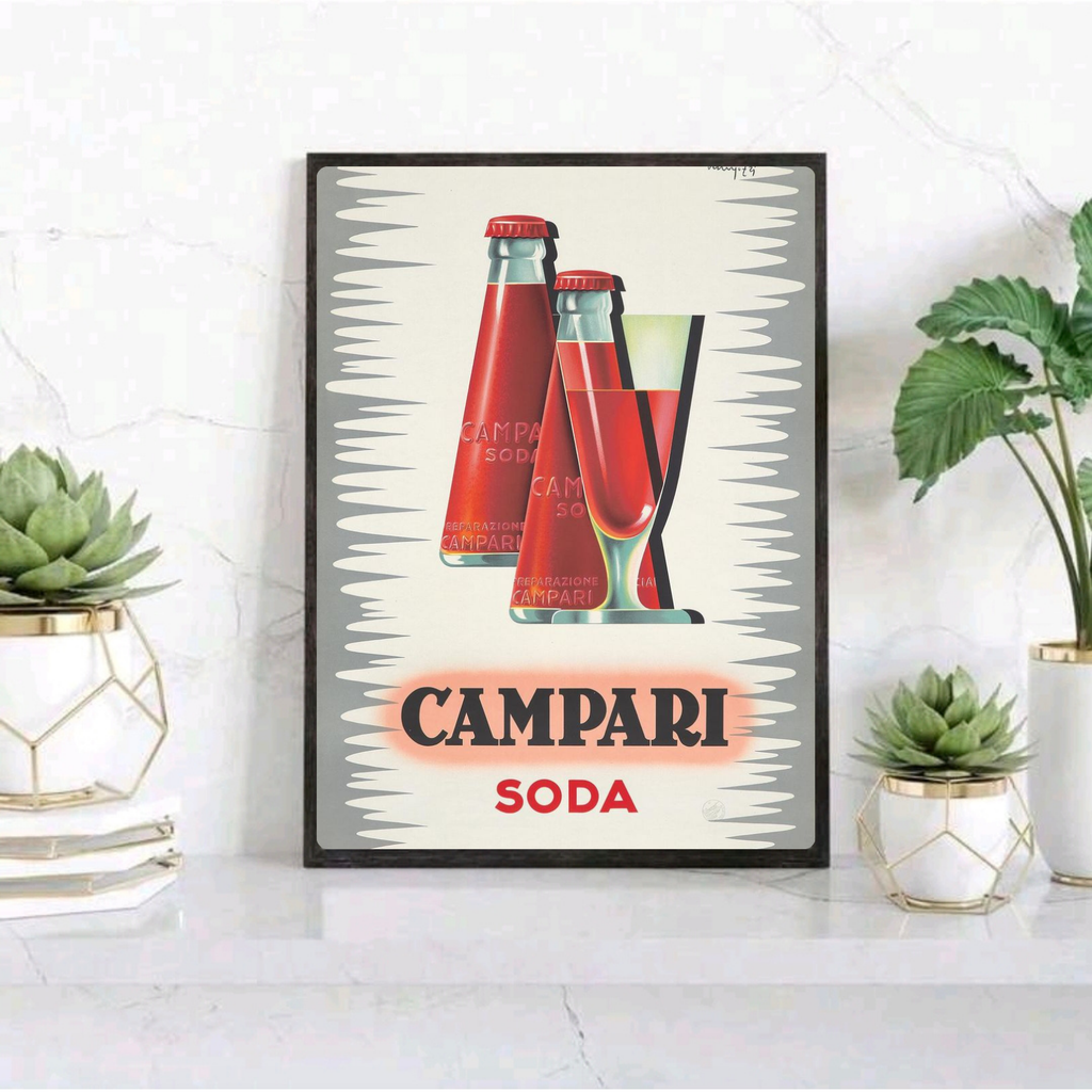 bar and restaurant decoration, campari