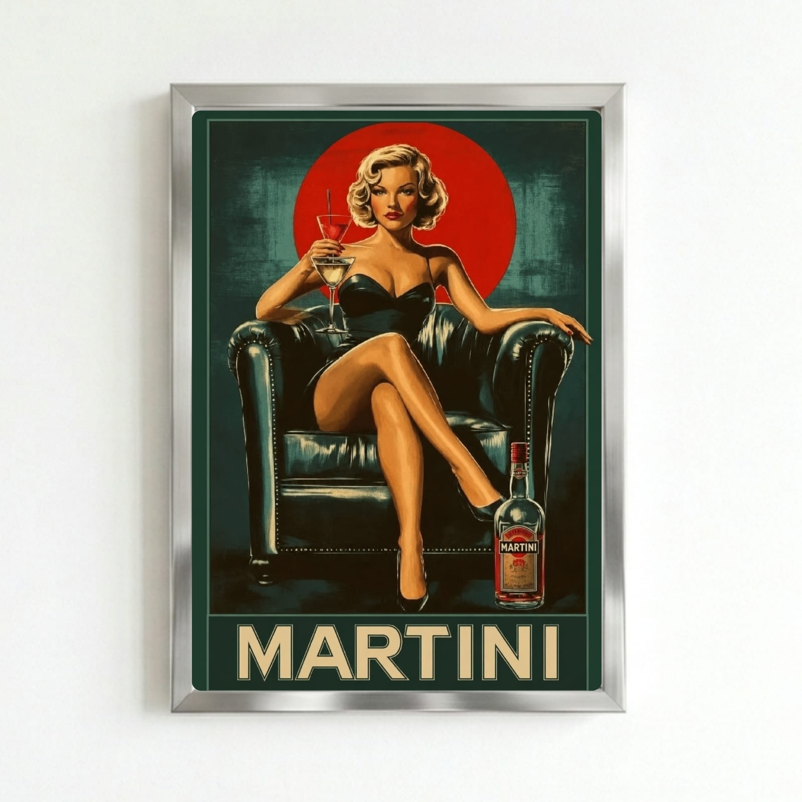 bar and restaurant decoration, martini marilyn monroe