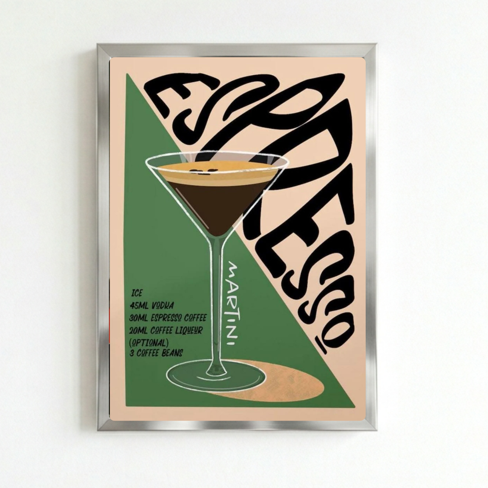 bar and restaurant decoration, martini
