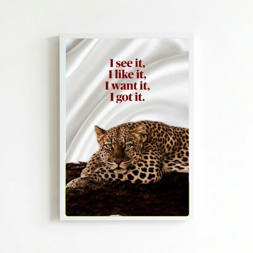 Chic room girl poster