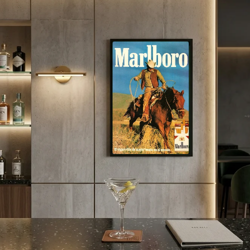 bar and restaurant decoration, Marlboro sigarette
