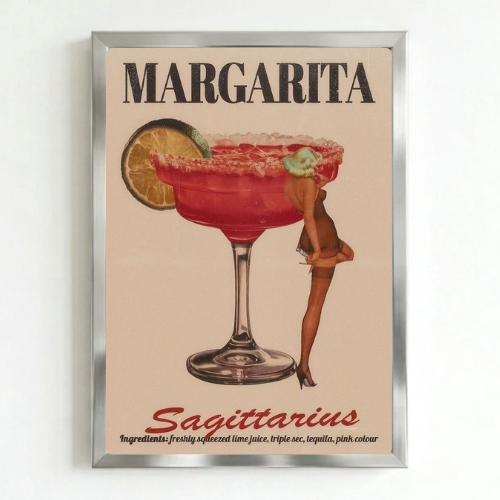 bar and restaurant decoration, margarita sagittarius