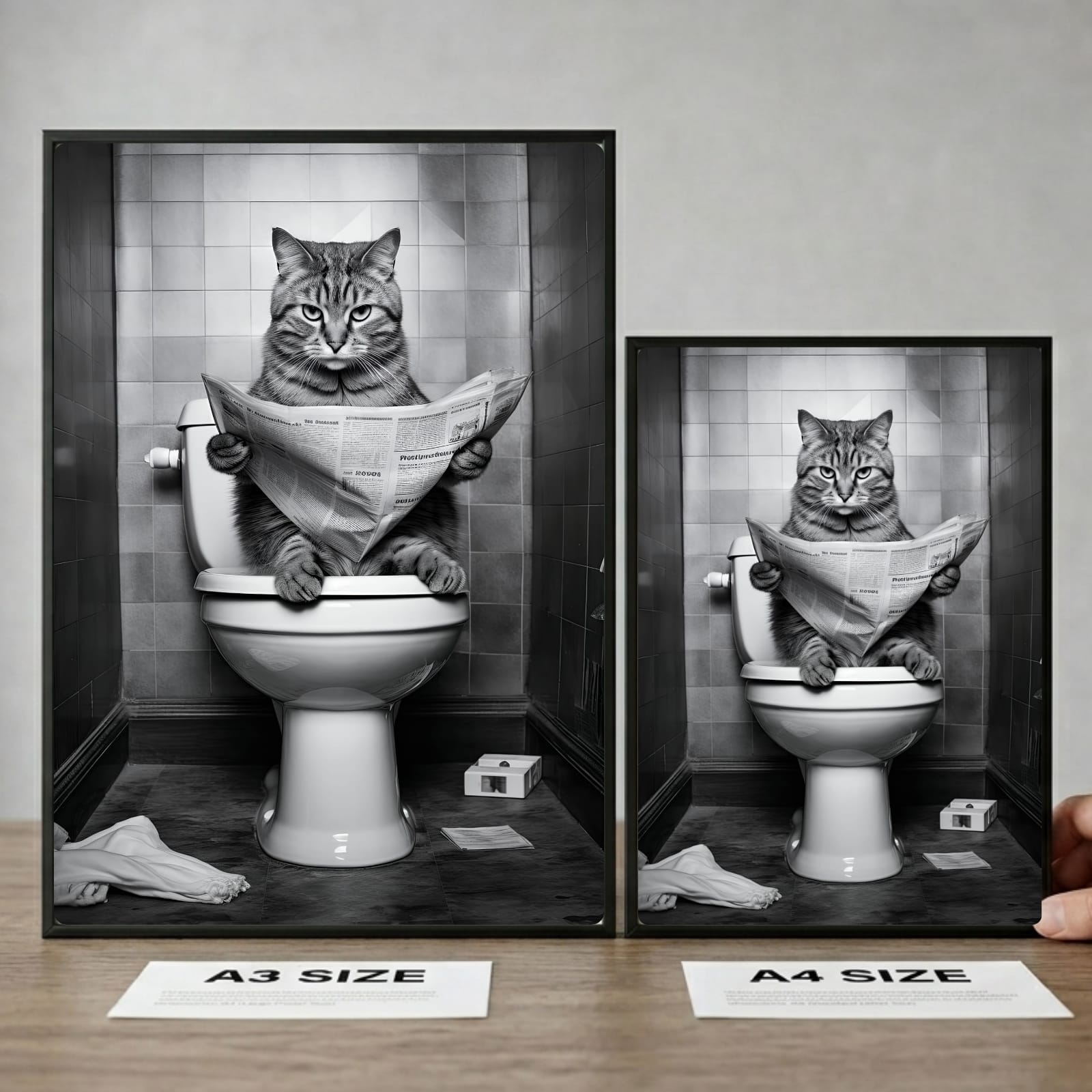 Cat house decor bathroom