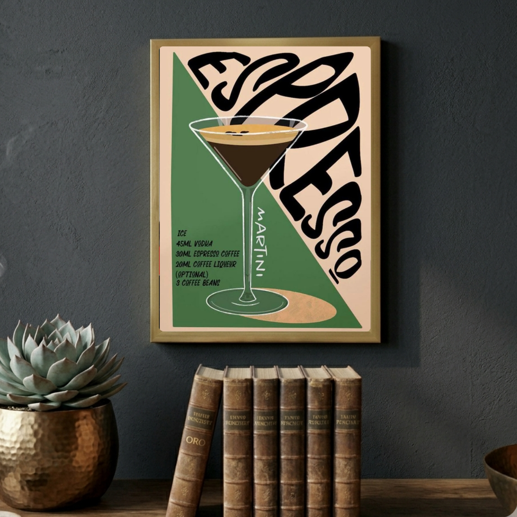 bar and restaurant decoration, martini