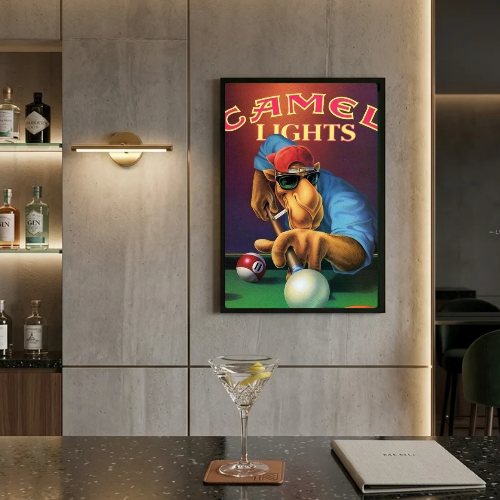 bar and restaurant decoration, Camel sigarette