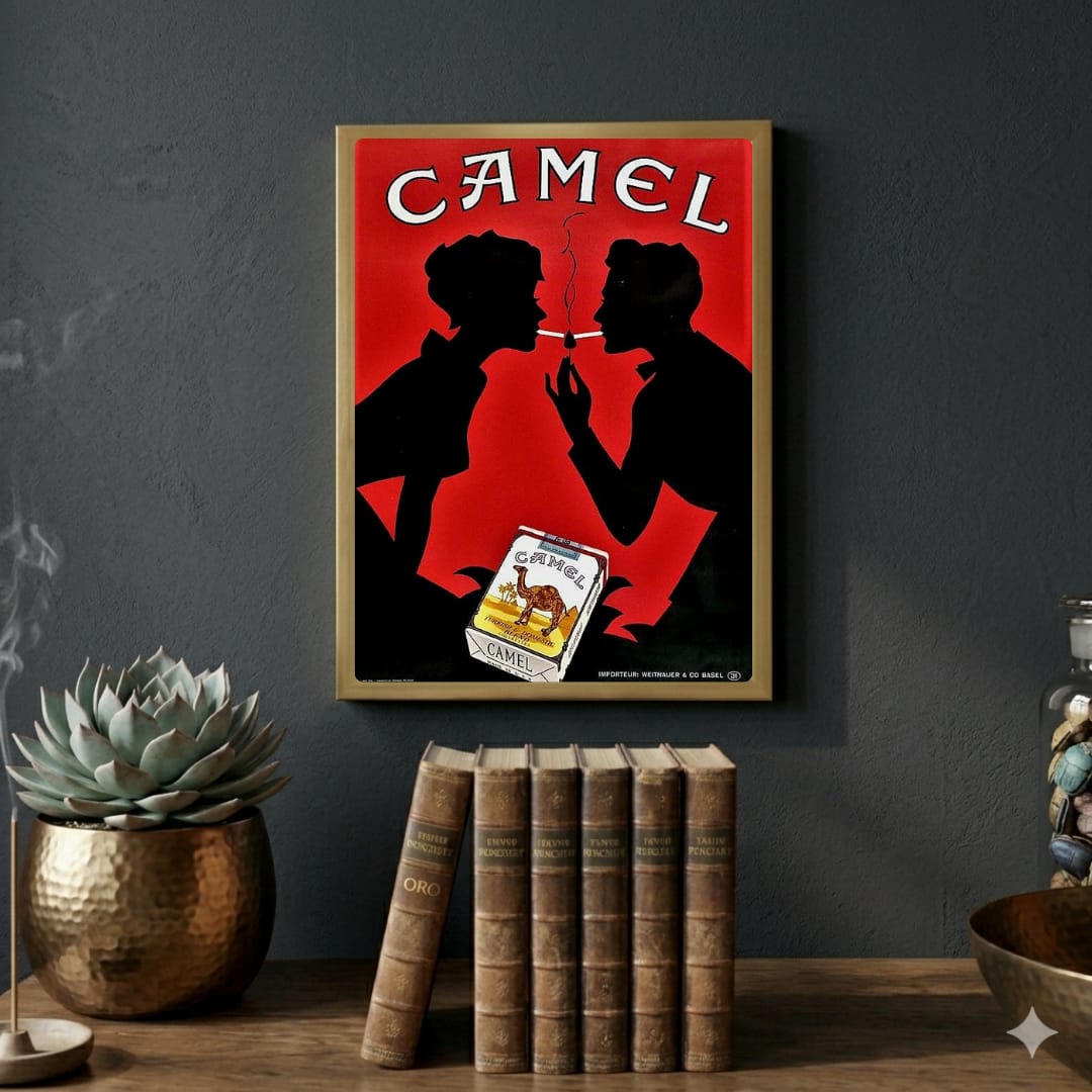 bar and restaurant decoration, camel cigarette