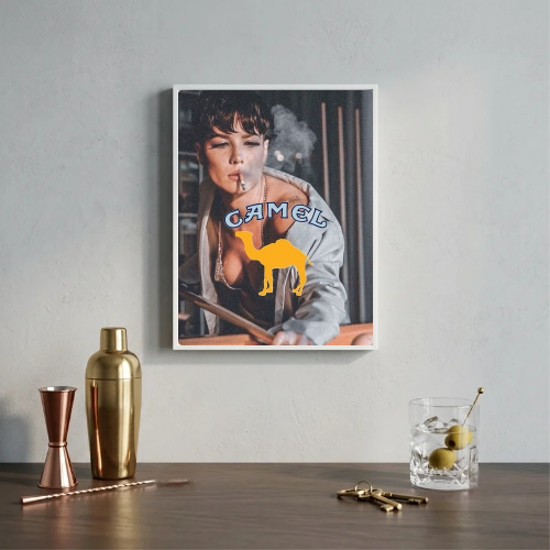 bar and restaurant decoration, Camel sigarette