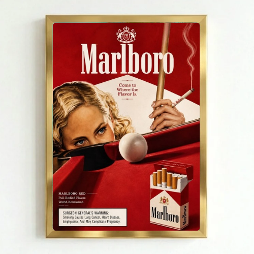 bar and restaurant decoration, Marlboro sigarette