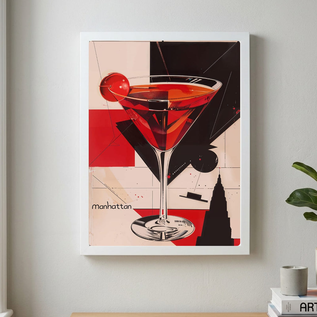 bar and restaurant decoration, manhattan drink