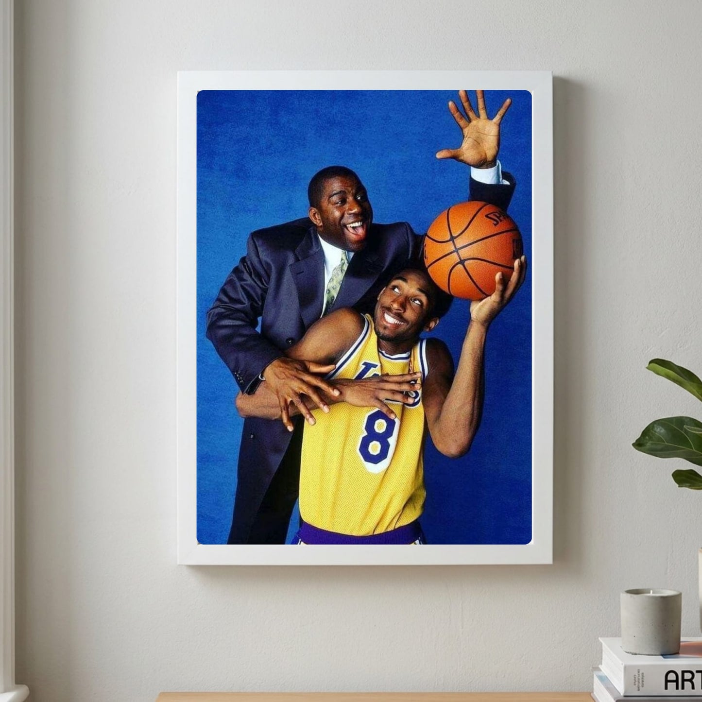 Magic Johnson and Kobe Bryant - Basket