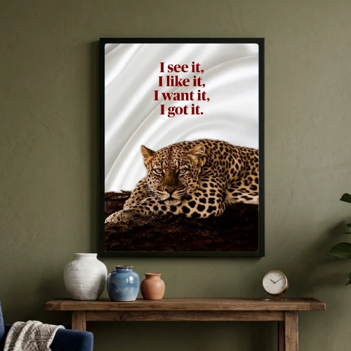Chic room girl poster