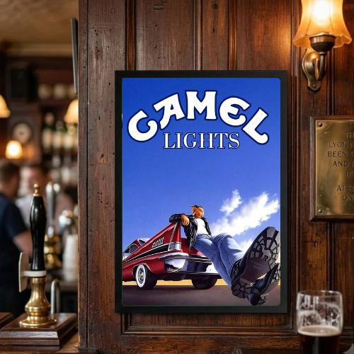bar and restaurant decoration, Camel sigarette