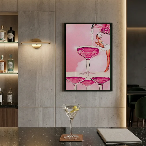 bar and restaurant decoration, cocktail drink