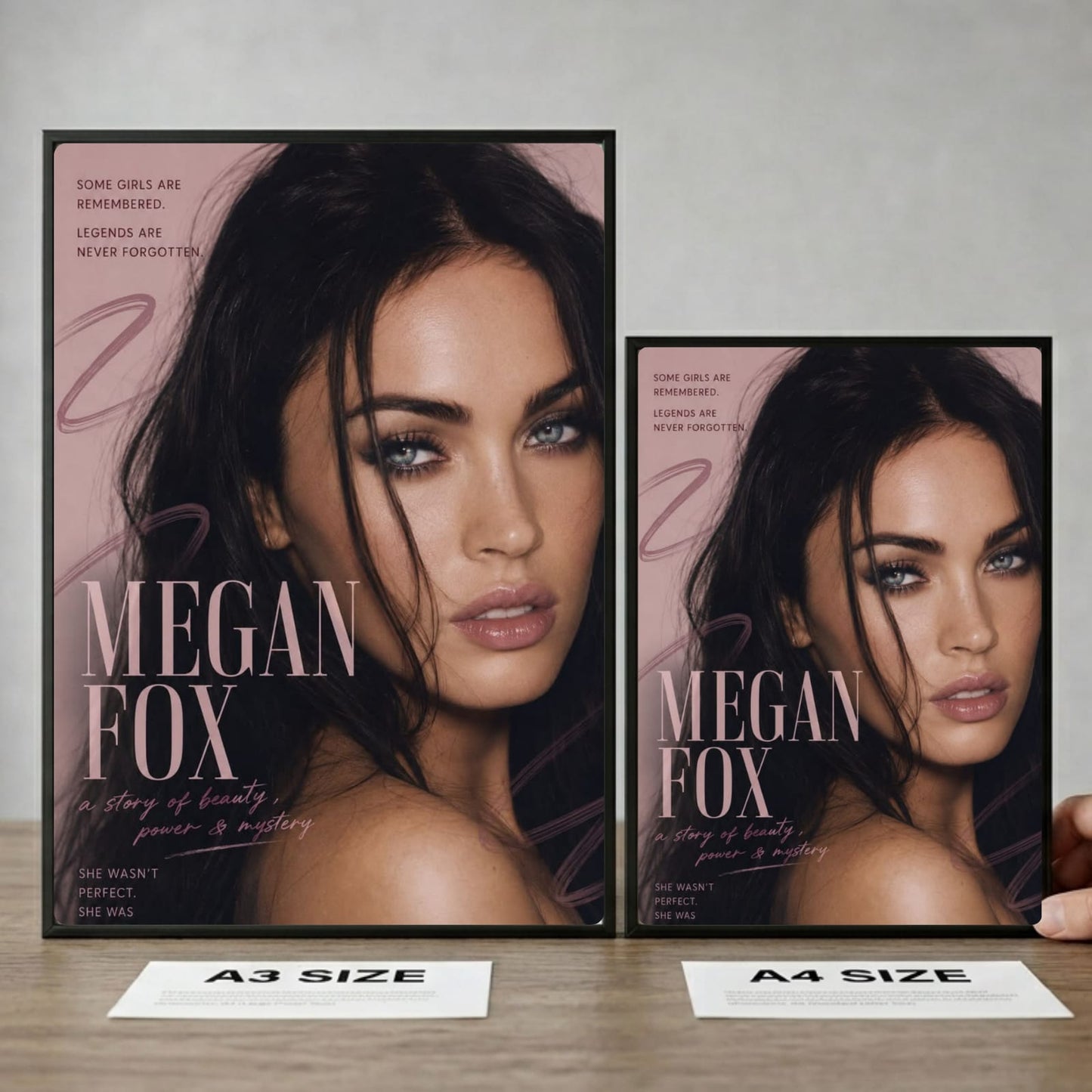 Megan Fox Poster with Frame