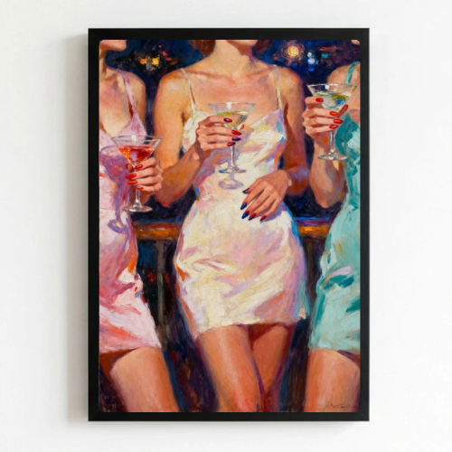 bar and restaurant decoration martini chic girls