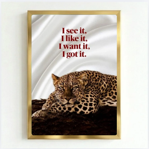 Chic room girl poster
