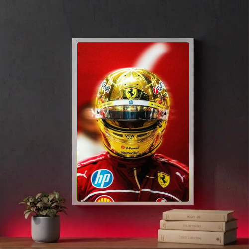 lewis hamilton ferrari poster with frame