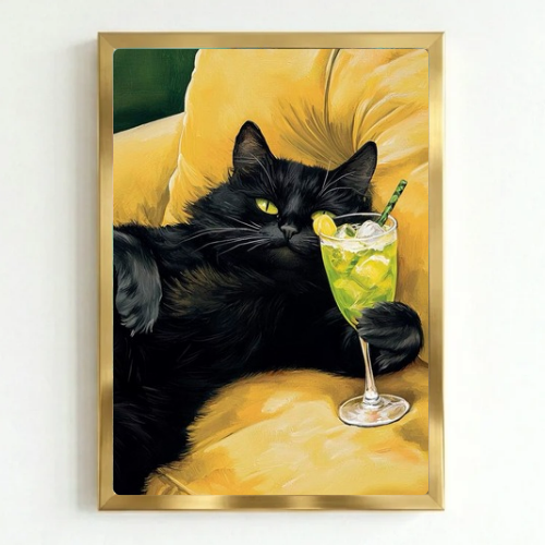 Cat cocktail bar and restaurant decoration