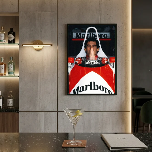 bar and restaurant decoration, Marlboro Ayrton senna