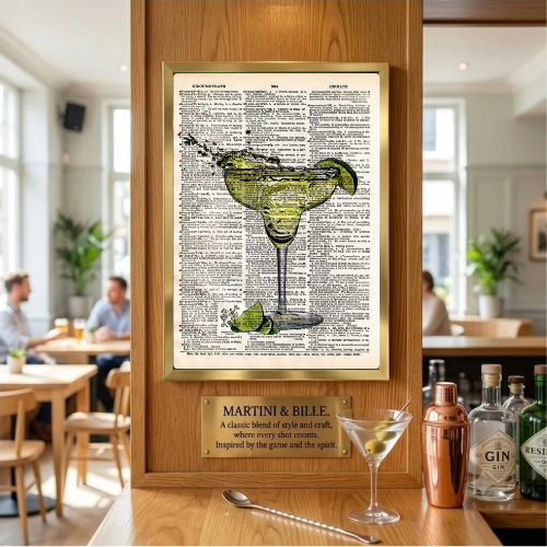 bar and restaurant decoration, margarita