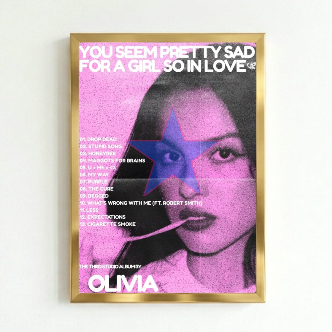 Olivia Rodrigo Poster with Frame
