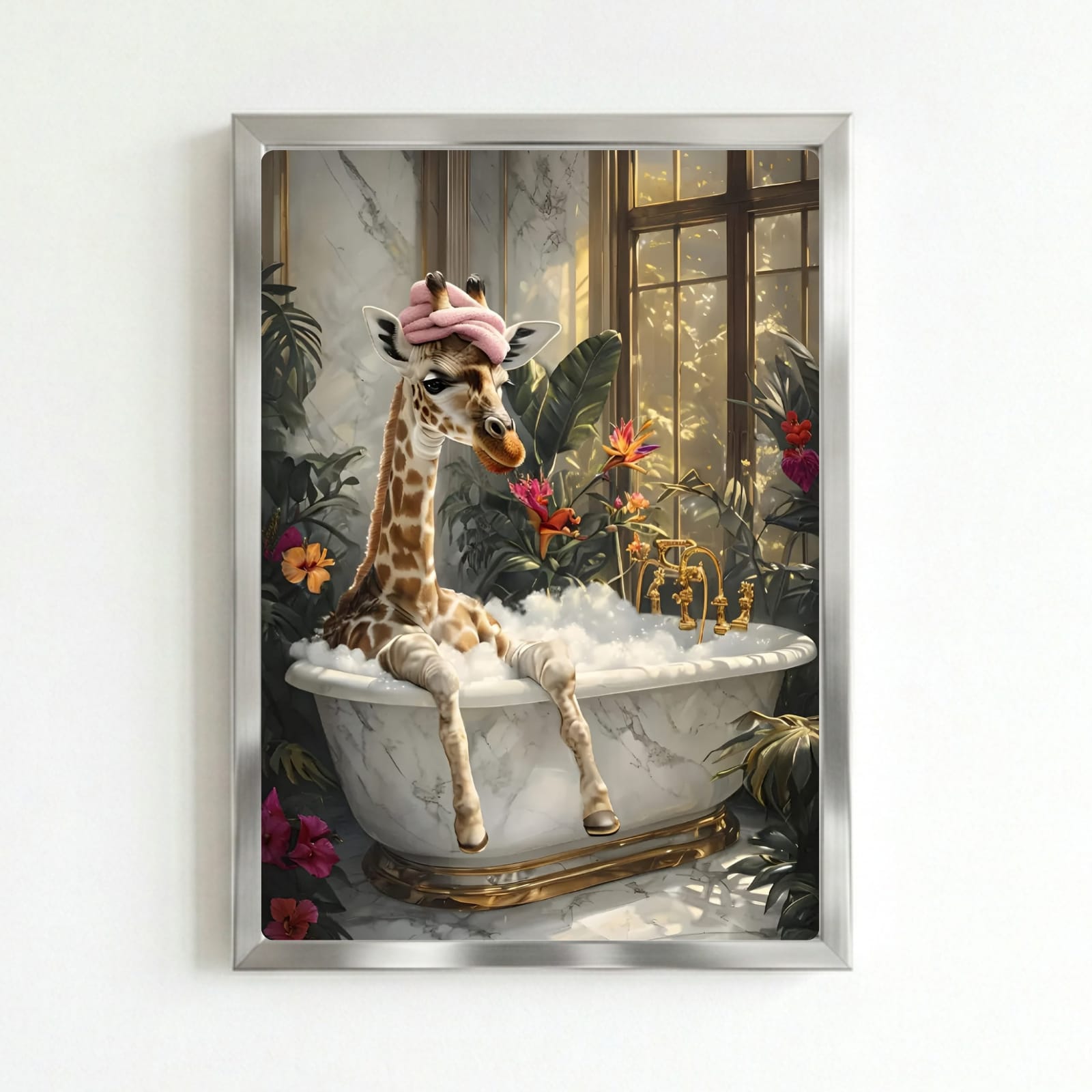 Giraffe house deco bathroom