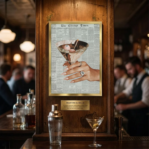 bar and restaurant decoration martini chic