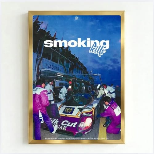 Motor sport smoking kills aesthetics