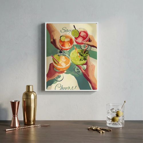 bar and restaurant decoration, cocktail drink