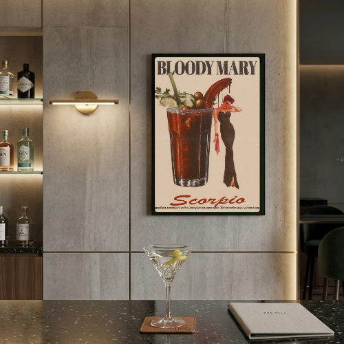 bar and restaurant decoration, espresso martini capricorn